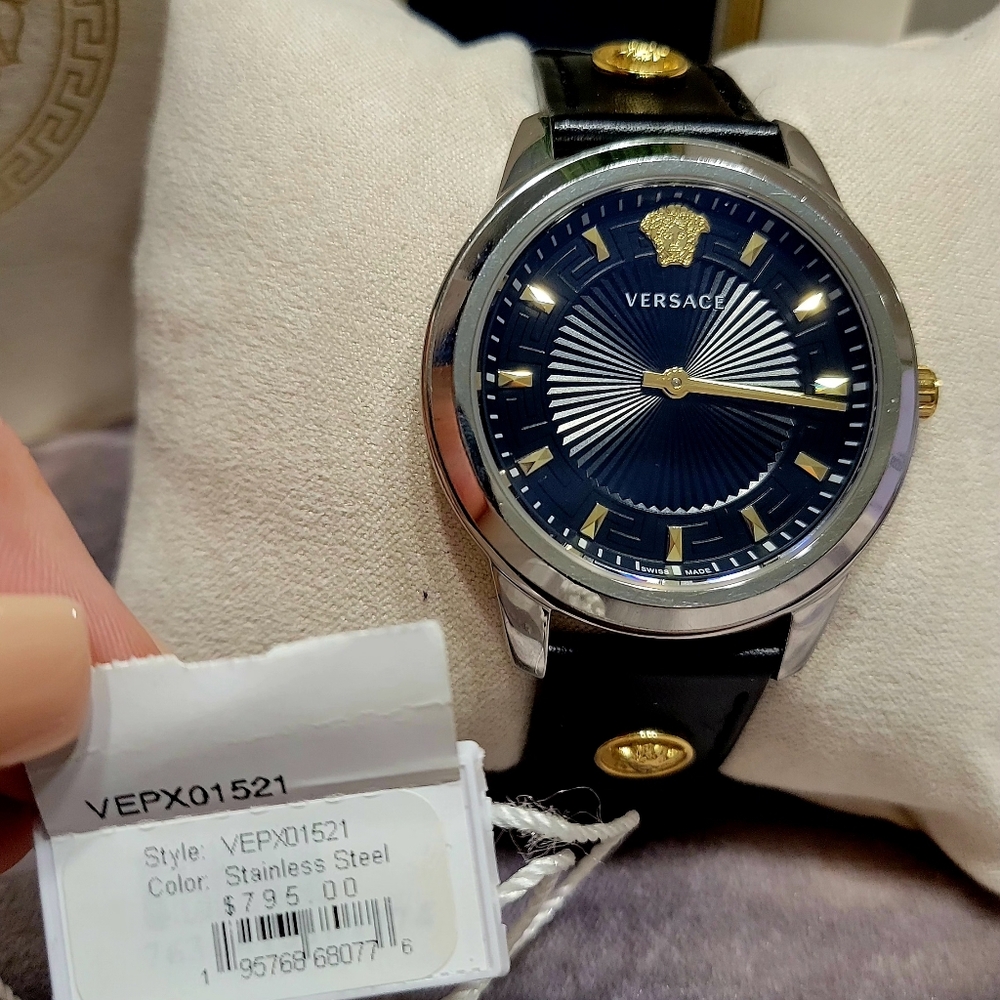 Versace Black and Gold Dial Watch